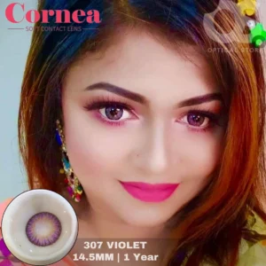 Cornea 307 Violet Color Contact Lens, Disposable cosmetic eye lens