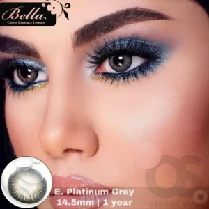 Bella Elite Platinum Gray Color Contact Lens, Disposable cosmetic eye lens
