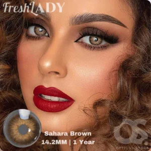 Freshlady Sahara Brown Color Contact Lens, Disposable cosmetic eye lens