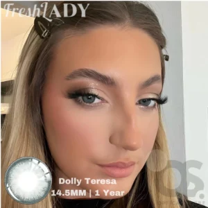 Freshlady Dolly Teresa white Color Contact Lens, Disposable cosmetic eye lens