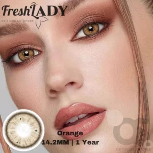 Freshlady Orange white Color Contact Lens, Disposable cosmetic eye lens