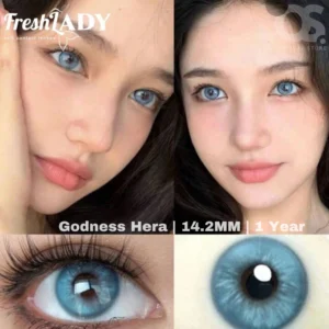 Freshlady Godness Veil Hera white Color Contact Lens, Disposable cosmetic eye lens