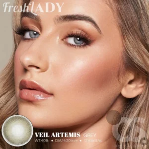 Freshlady Godness Veil Artemis white Color Contact Lens, Disposable cosmetic eye lens