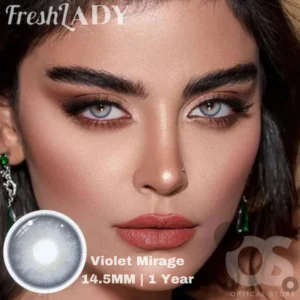 Freshlady Violet Mirage white Color Contact Lens, Disposable cosmetic eye lens