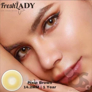Freshlady Pixie Brown Color Contact Lens, Disposable cosmetic eye lens