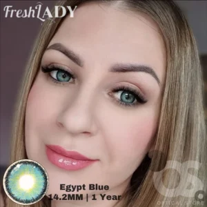 Freshlady Egypt Blue Color Contact Lens, Disposable cosmetic eye lens