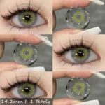 Eyeshare Aurora Yellow Gray Colored Contact Lens - Image 4