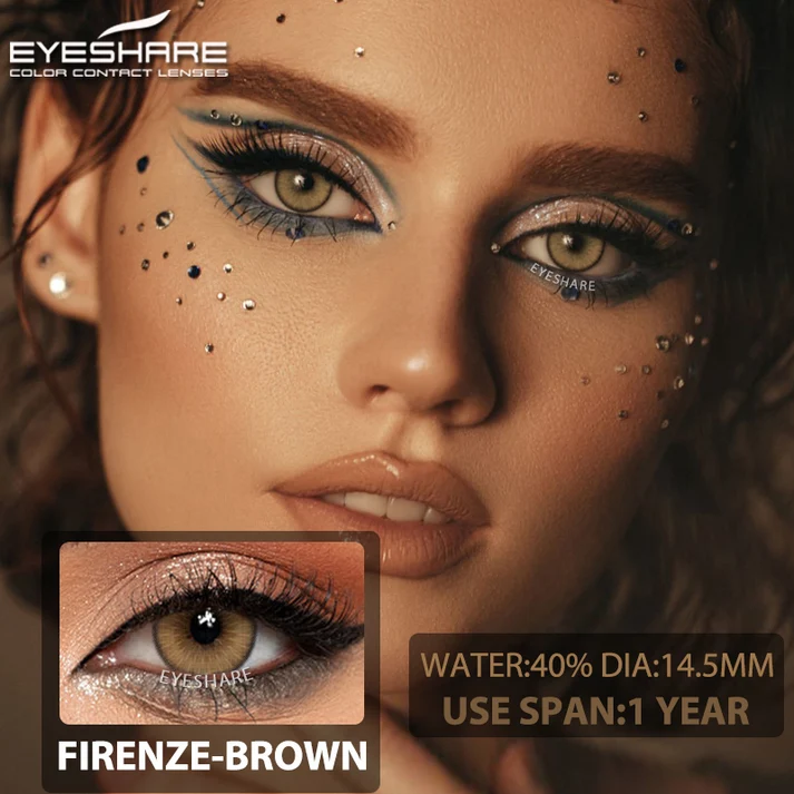 eyeshare-firenze-brown-contact-lens.jpg (3) Eyeshare Firenze Brown Contact Lens - Image 1