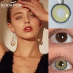 Eyeshare Lemon Green Contact Lens - Image 2