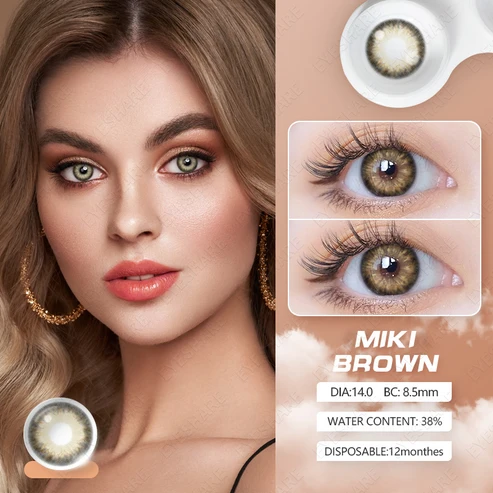 eyeshare-miki-brown-contact-lens.jpg (3) Eyeshare Miki Brown Color Contact Lens - Image 1
