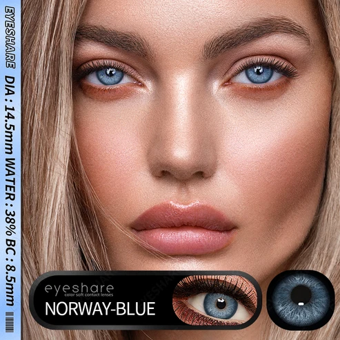 eyeshare-norway-blue-contact-lens.jpg (3) Eyeshare Norway Blue Color Contact Lens - Image 1