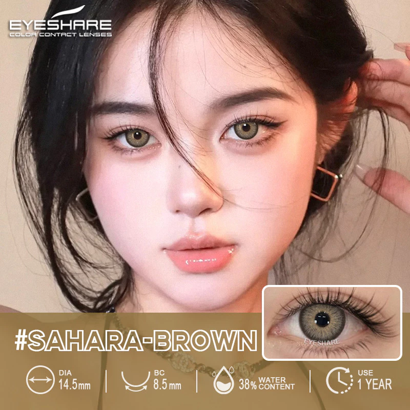 eyeshare-sahara-brown-contact-lens (3) Eyeshare Sahara Brown Contact Lens - Image 1