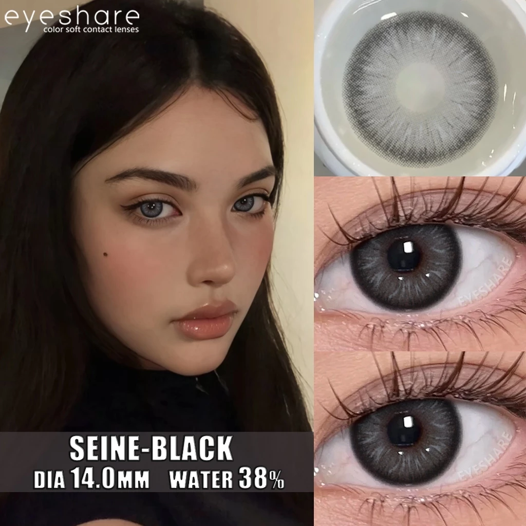 eyeshare-seine-black-contact-lens (3) Eyeshare Seine Black Contact Lens - Image 1