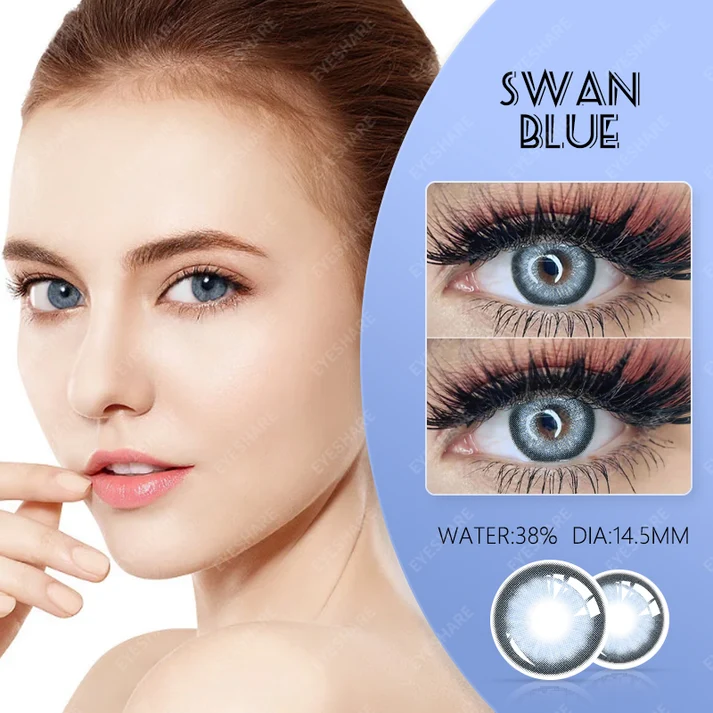 eyeshare-swan-blue-contact-lens (1) Eyeshare Swan Blue Color Contact Lenses - Image 1