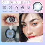 Eyeshare Swan Blue Color Contact Lenses - Image 2