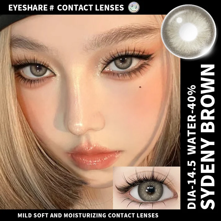 eyeshare-sydney-brown-contact-lens (3) Eyeshare Sydney Brown Color Contact Lenses - Image 1