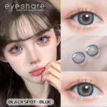 Ksseye Blackspot Blue Colored Contact Lenses - Image 2