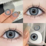Ksseye Blackspot Blue Colored Contact Lenses - Image 3