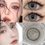 Ksseye Blackspot Gray Colored Contact Lenses
