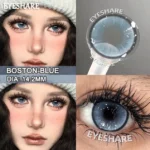 Ksseye Boston Blue Colored Contact Lenses - Image 3