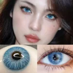 Ksseye Cyprus Blue Colored Contact Lenses - Image 2