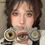Ksseye Lemon Brown Contact Lens - Image 4