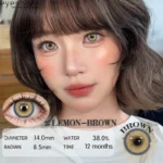 Ksseye Lemon Brown Contact Lens