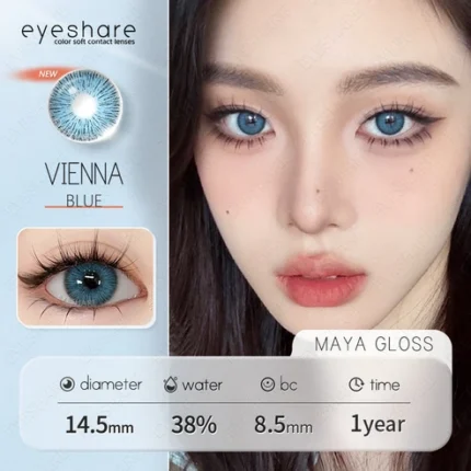 Ksseye Vienna Blue Color Contact Lens