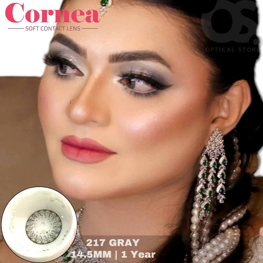 A06 - 217 GRAY Cornea 217 Gray Contact Lens - Image 1