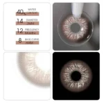 Freshlady I Heart Iris Brown Contact Lens - Image 2