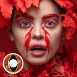 Halloween Cat eye red Contact Lens