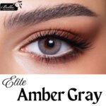Bella Elite Amber Grey Contact Lens - Image 4