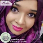 Bella Contour Violet Contact Lens