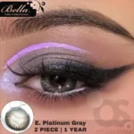 Bella Elite Platinum Gray Contact Lens - Image 5