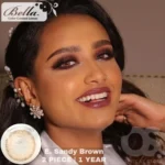 Bella Elite Sandy Brown Contact Lens - Image 5