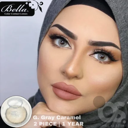 Bella Elite Gray Caramel Contact Lens