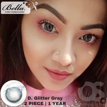 Bella Glitter Gray Contact Lens