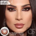 Bella Glow Radiant Brown Contact Lens - Image 2