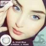 Bella Glow Vivid Blue Contact Lens - Image 5
