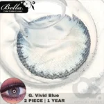 Bella Glow Vivid Blue Contact Lens - Image 4