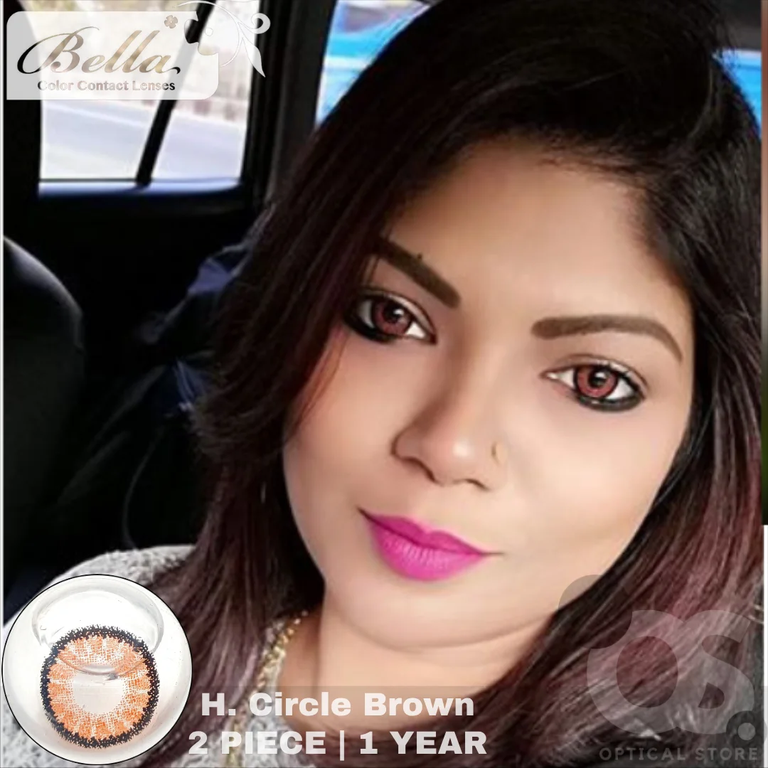 bella-highlight-circle-brown-contact-lens-price-in-Bangladesh (2) Bella Highlight Circle Brown Contact Lens - Image 1