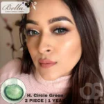 Bella Highlight Circle Green Contact Lens