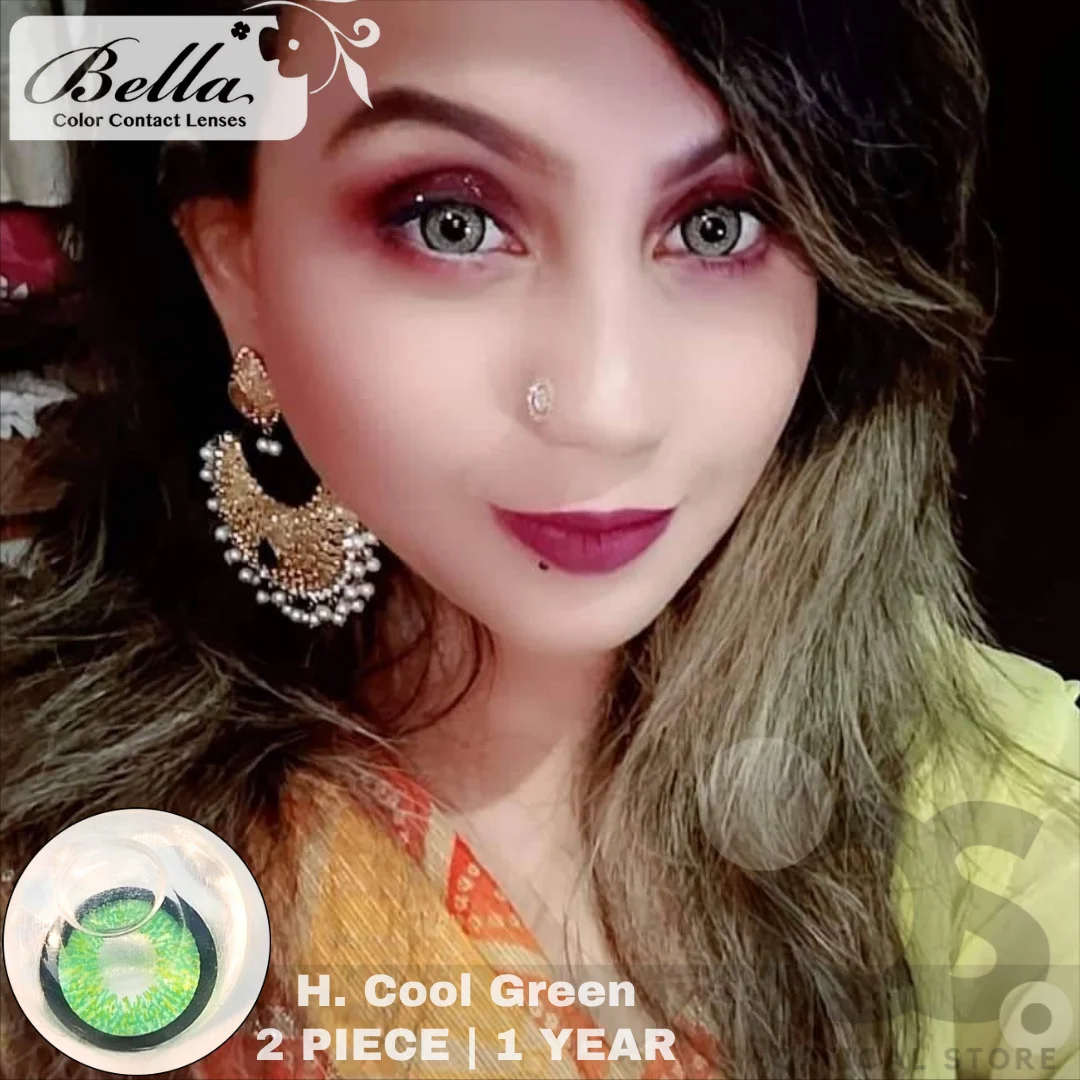 bella-highlight-cool-green-contact-lens-price-in-Bangladesh (3) Bella Highlight Cool Green Contact Lens - Image 1