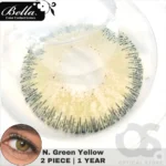 Bella Natural Green Yellow Contact Lens - Image 5