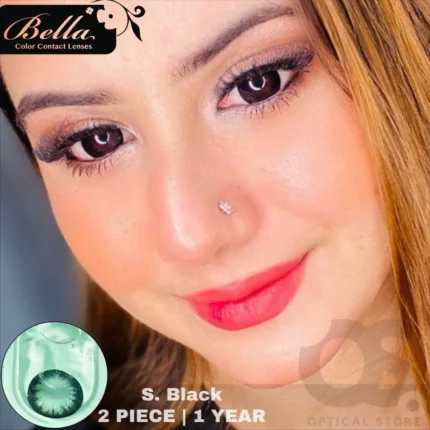 Bella Snow White Black Contact Lens