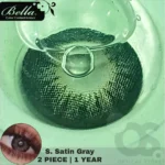 Bella Snow White Satin Gray Contact Lens - Image 4