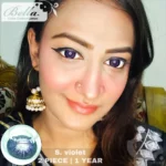 Bella Snow White Violet Contact Lens - Image 2