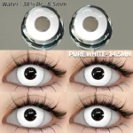 Cosplay Pure White Contact Lens - Image 2