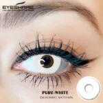 Cosplay Pure White Contact Lens - Image 3