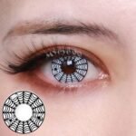 Cosplay Spider Web White Contact Lens - Image 3